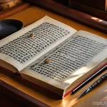 이씨 족보 - **A Scholar's Discovery within an Ancient Jokbo**
An intricately detailed, aged Korean Jokbo (ge...